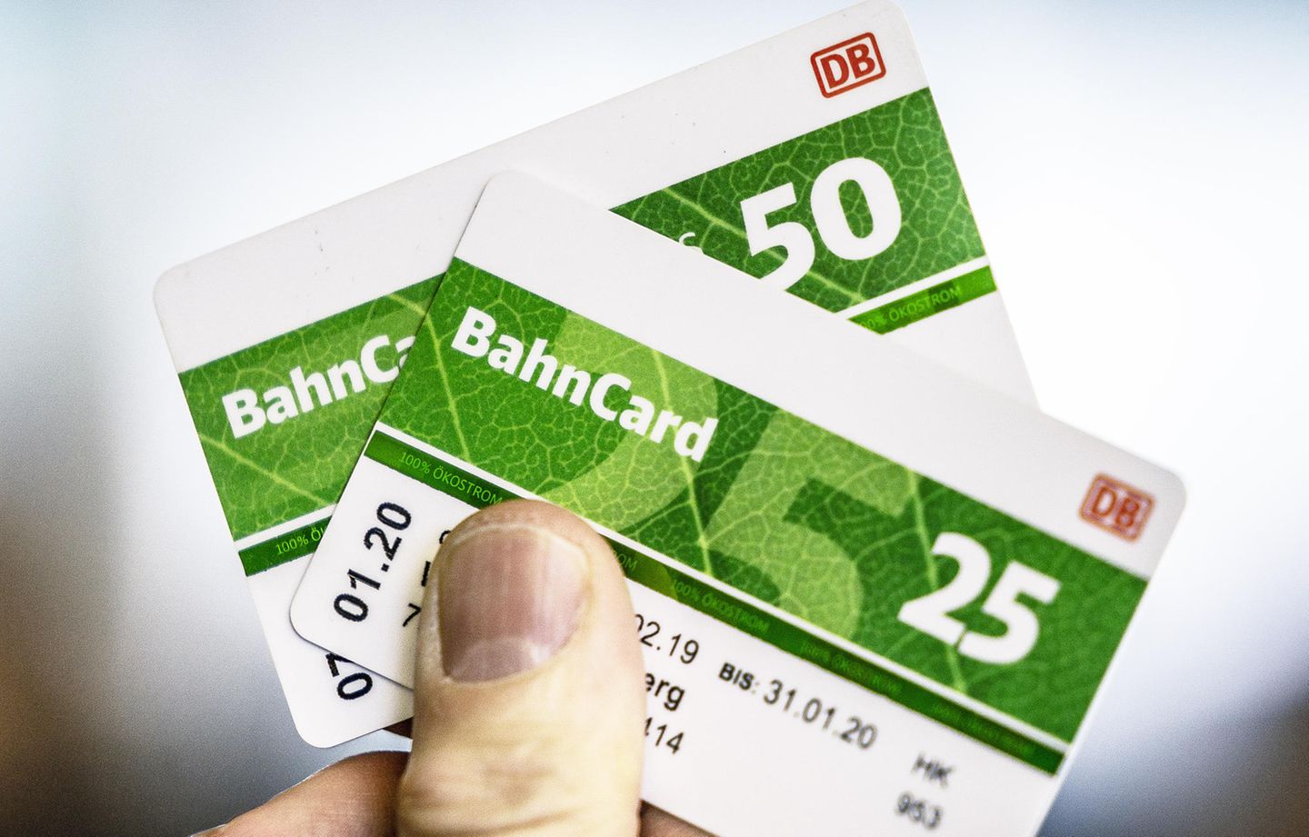 Bahncard 25 und Bahncard 50