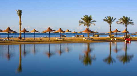 Am Strand von Hurghada