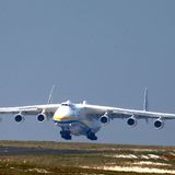 Am Sonntag schwebte die Antonow An-225 auf dem weniger bekannten Aéroport Châlons Vatry östlich von Paris ein