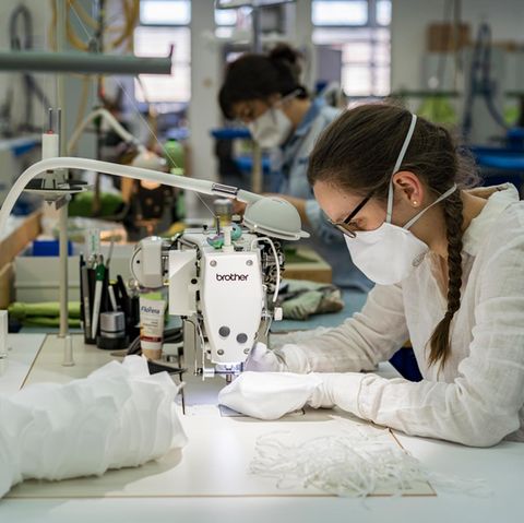 Produktion von Atemschutzmasken