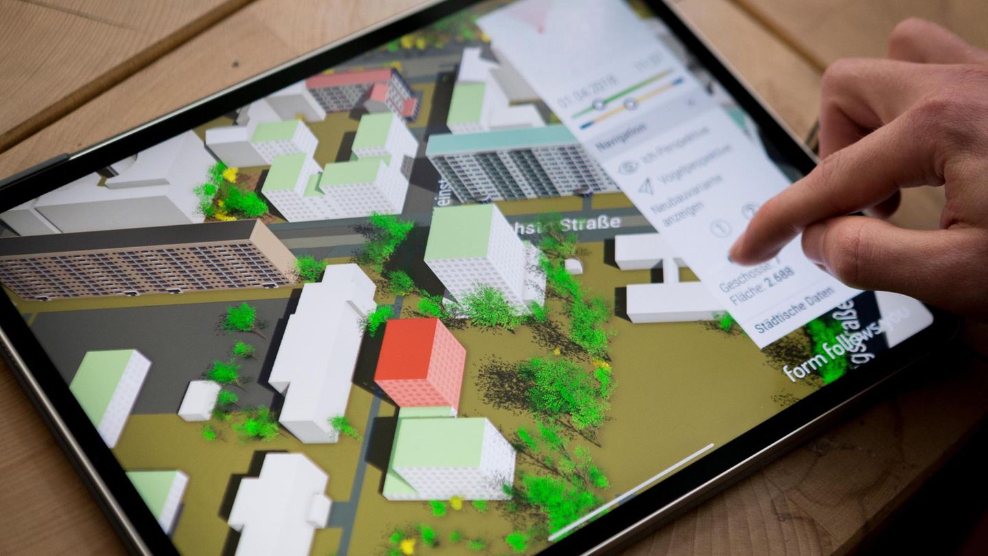 Simulation auf dem Tablet
