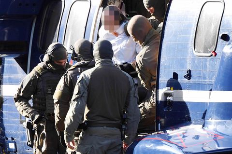 Halle-Attentäter Stephan B. wird am 10. Oktober 2019 zum Bundesgerichtshof gebracht