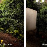 Eine schummrige Situation mit punktuell hellem Licht - eine schwierige Lichtsituation für Smartphone-Kameras. Das iPhone 11 Pro (links) aktiviert automatisch den Nachtmodus, wodurch mehr Details erkennbar werden, sich jedoch auch die Stimmung verändert. Das iPhone SE hat keinen Nachtmodus.