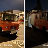 Hier sieht man den Unterschied beim Nachtmodus am deutlichsten: Beim iPhone 11 Pro wurde die Belichtungszeit auf drei Sekunden gestellt. Durch die Langzeitbelichtung bekommt das Bild beinahe einen künstlerischen Touch.