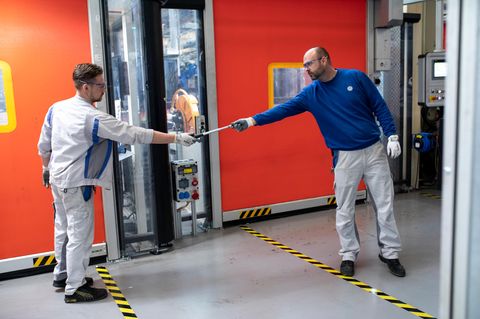Produktion im VW-Werk Kassel