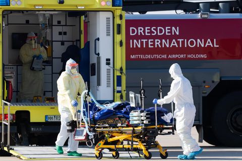 Auch in Deutschland sind die Rettungskräfte mit Covid-19 beschäftigt