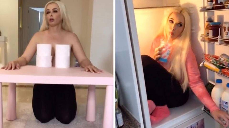 Daniela Katzenberger vertreibt sich die Langeweile mit witzigen Aktionen