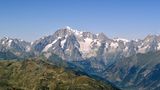 Bilderbuchblick  Der Mont Blanc ist mit 4.808 Metern der höchste Berg der Alpen.