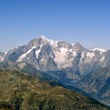 Bilderbuchblick  Der Mont Blanc ist mit 4.808 Metern der höchste Berg der Alpen.
