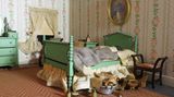 Strippe Bedroom: Lee Glessner war 1878 geboren, als sie diese Welten schuf, war sie bereits weit in den 60ern.