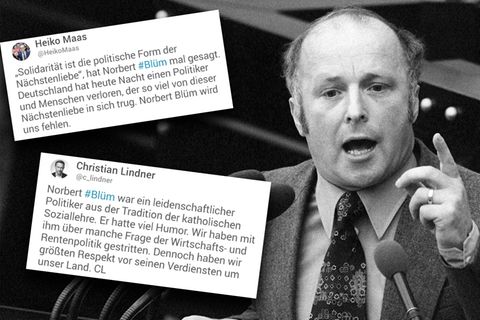 CDU-Politiker Norbert Blüm ist im Alter von 84 Jahren gestorben.