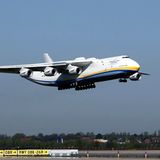 Bild 1 von 13 der Fotostrecke zum Klicken: Im Landanflug auf den Flughafen Leipzig-Halle, die Antonow An-225