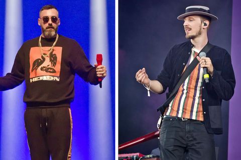 Sido bei seinem Autokonzert in Düsseldorf