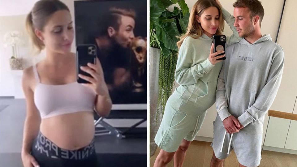 Ann-Cathrin Götze hält sich auch in ihrer Schwangerschaft fit Ann-Cathrin Götze hält sich auch in ihrer Schwangerschaft fit