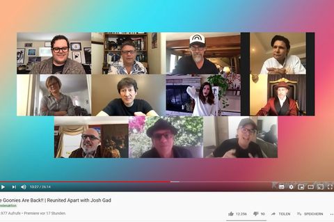 Auf Zoom feierten die Stars aus "Goonies" eine Reunion