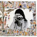 Jackie Onassis mit (l.) und ohne Kamera (r.)