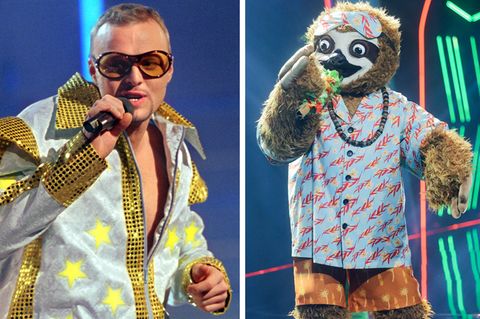 Stefan Raab und das Faultier bei "The Masked Singer"