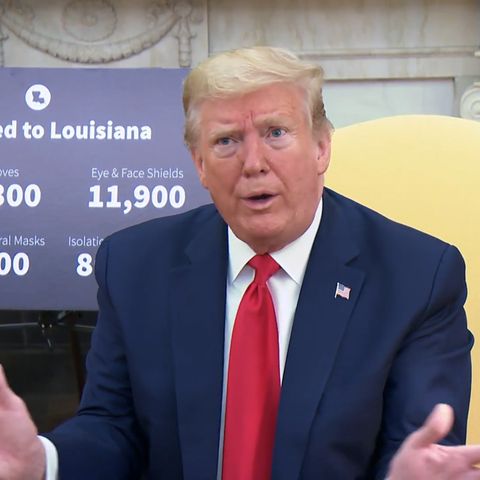 Donald Trump leugnet seine Aussage, dass die USA "sehr bald" fünf Millionen Corona-Tests täglich durchführen könnten.