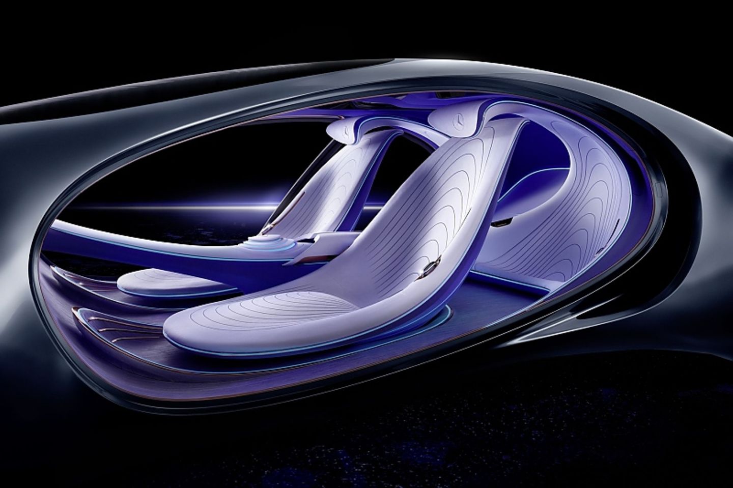 Die Sitzbezüge der Mercedes Studie Vision AVTR sind aus veganem Leder