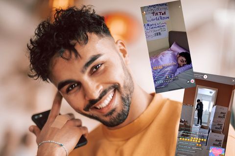 Younes Zarou in seinem Livestream