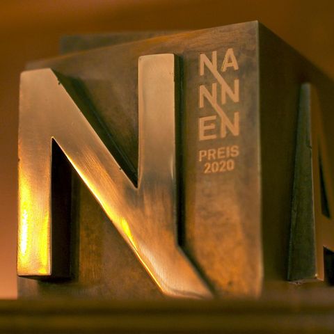Eine der begehrten Nannen Preis-Trophäen