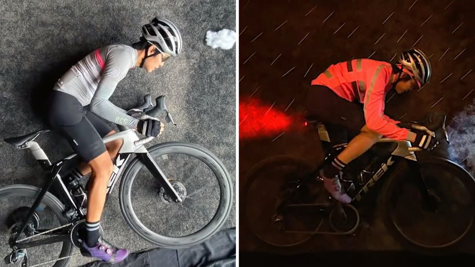 Mit über 1000 Selfies verwandelt Filmregisseur das Wohnzimmer in eine abenteuerliche Radtour.