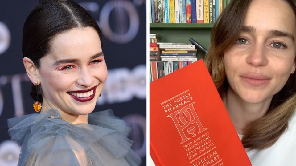 Schauspielerin Emilia Clarke startet auf Instagram eine Lese-Reihe. Schauspielerin Emilia Clarke startet auf Instagram eine Lese-Reihe.