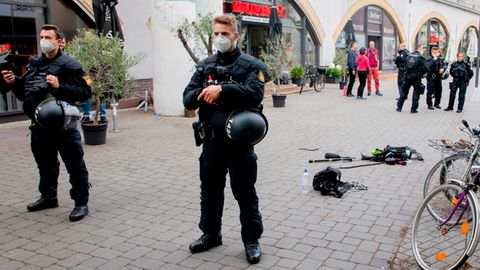 Der Ort des Angriffs auf das Kamerateam der ZDF "Heute Show"