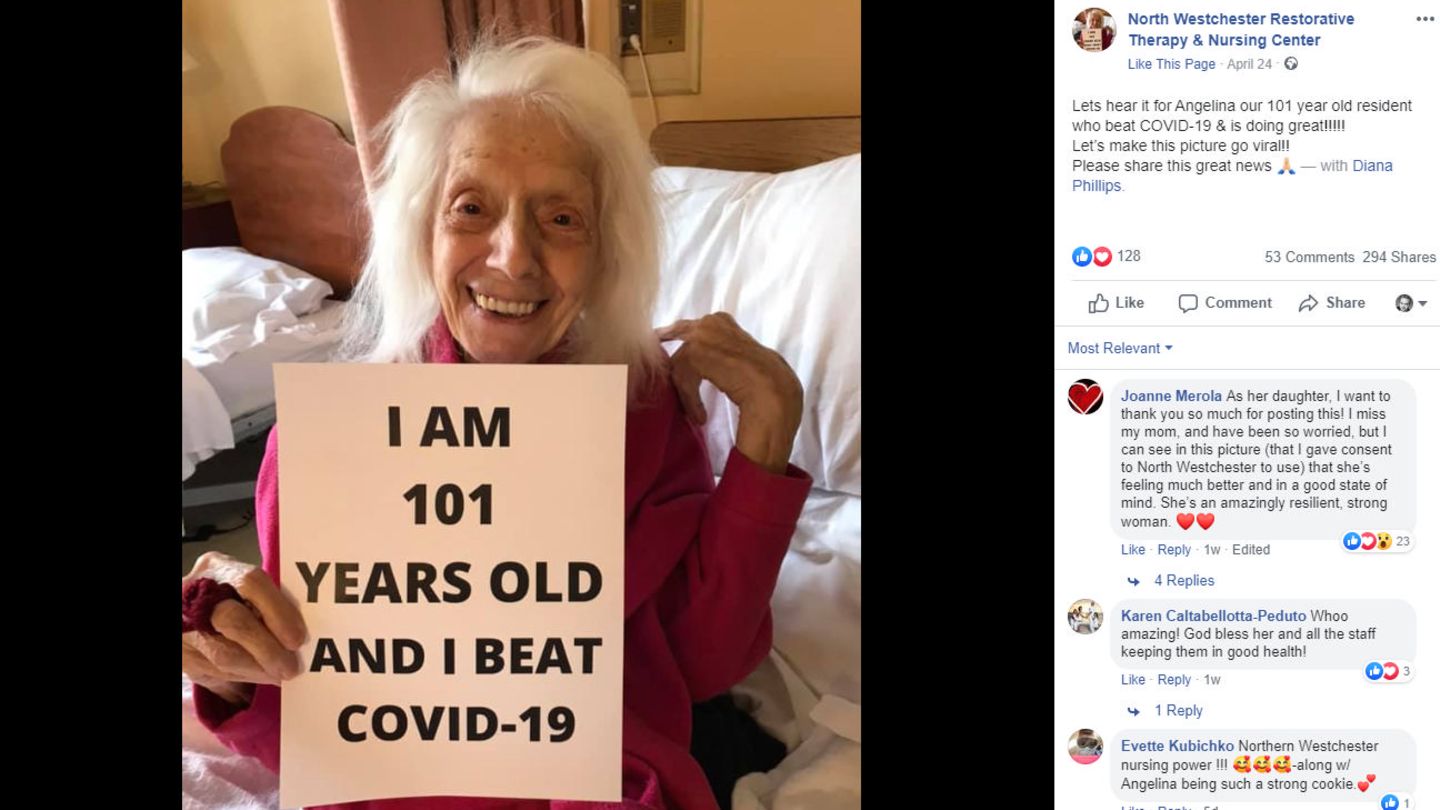 Die 101-jährige Frau hat eine Corona-Infektion überstanden