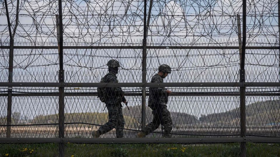 Süd und Nordkorea Seoul berichtet von Schüssen an der Grenze STERN.de