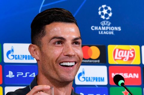 Cristiano Ronaldo bei einer Pressekonferenz