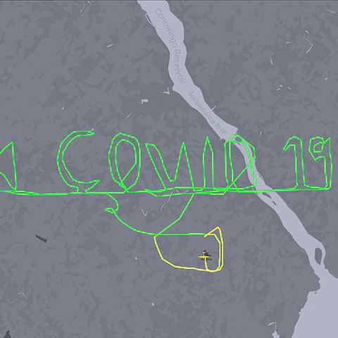 "Fuck Covid 19": Pilot "schreibt" Anti-Corona-Botschaft in den Himmel