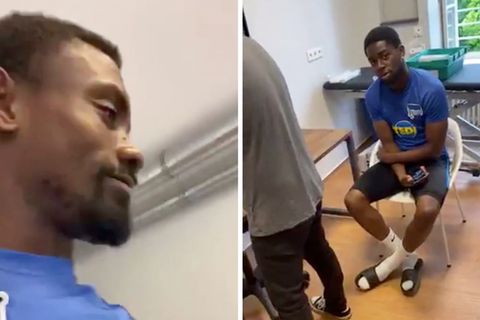 Salomon Kalou zeigt Trainingsabläufe in Facebook-Live-Video.
