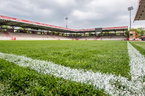 Das Stadion "An der Alten Försterei", Heimstadion des Fußball-Bundesligisten 1.FC Union Berlin