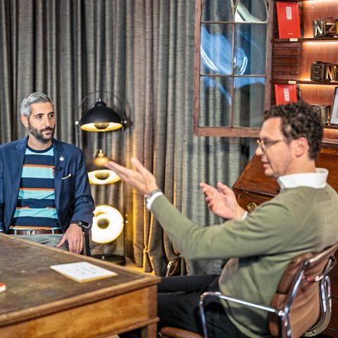 Moderator Michel Abdollahi (l.) und stern- Chefredakteur ­Florian Gless