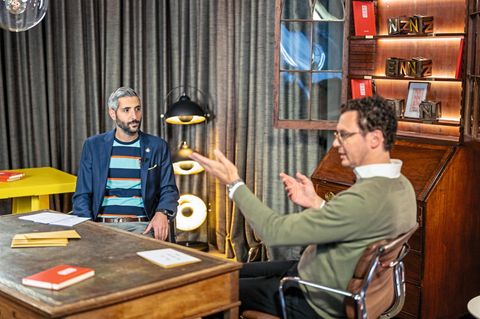 Moderator Michel Abdollahi (l.) und stern- Chefredakteur ­Florian Gless
