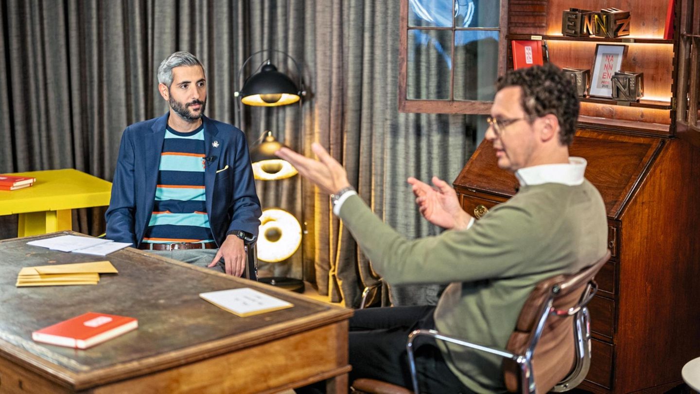 Moderator Michel Abdollahi (l.) und stern- Chefredakteur ­Florian Gless