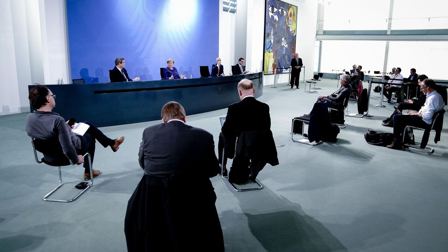 Merkel Söder Pressekonferenz