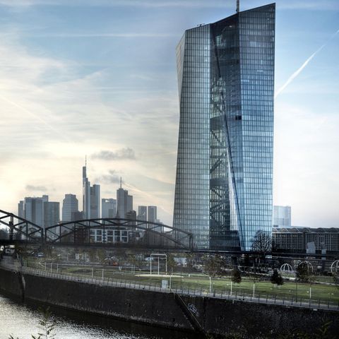 Die Europäische Zentralbank in Frankfurt