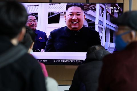 Kim Jong Un lacht