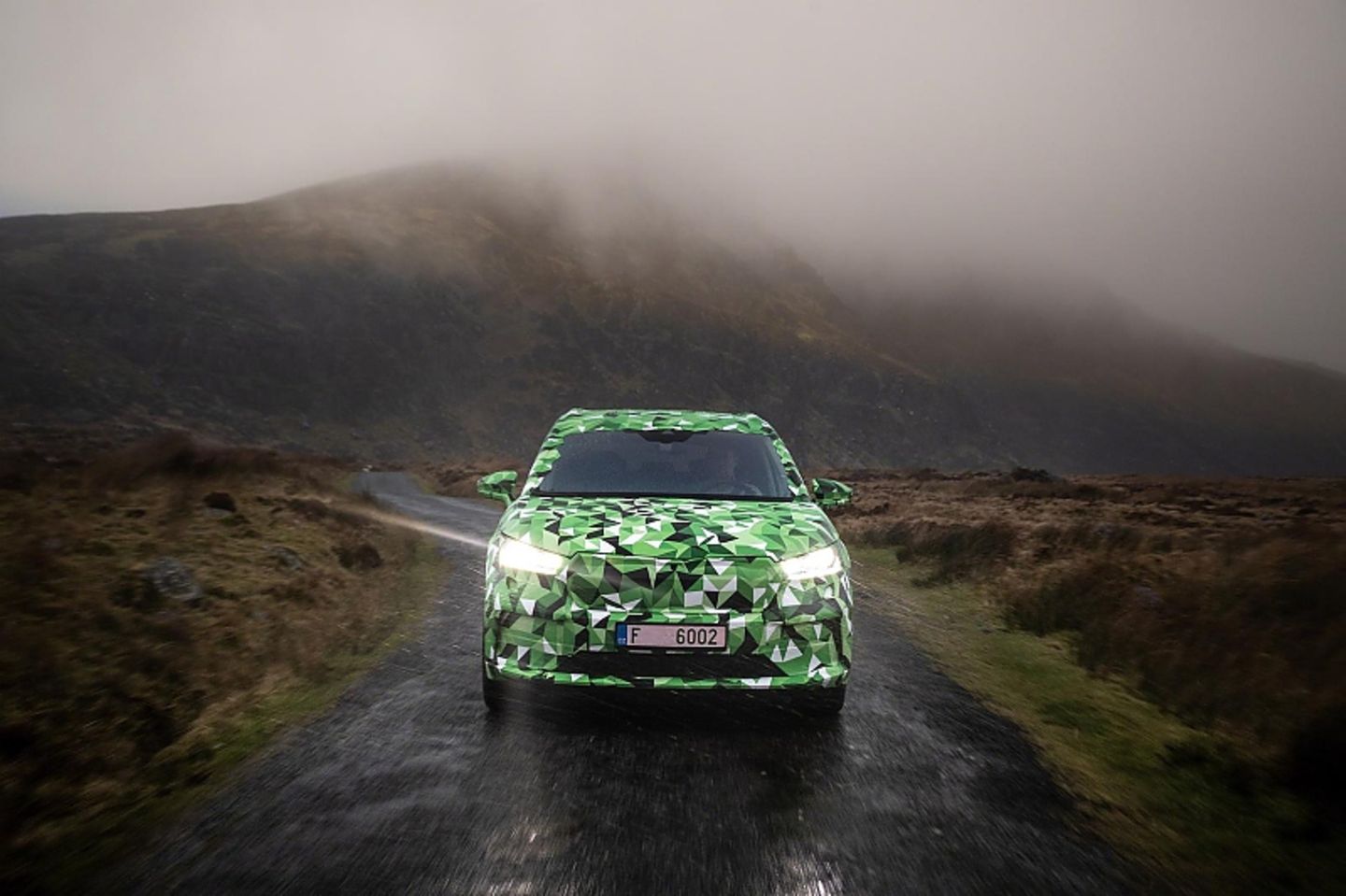 Mit dem koda Enyaq im irischen Regen unterwegs