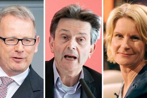 Johannes Kahrs, SPD-Fraktionschef Rolf Mützenich, Susanne Gaschke