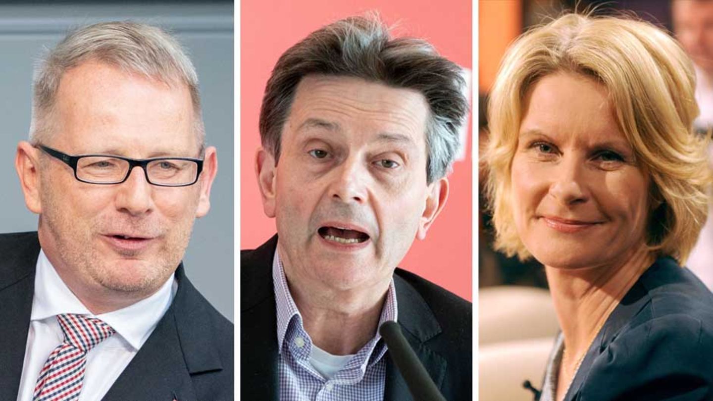 Johannes Kahrs, SPD-Fraktionschef Rolf Mützenich, Susanne Gaschke