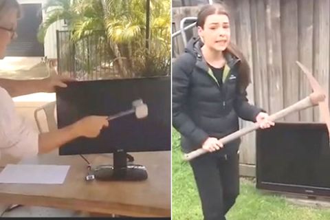 Protest gegen "Mainstream-Medien": Australier zerstören ihre Fernseher – Grund ist eine krude Verschwörungstheorie