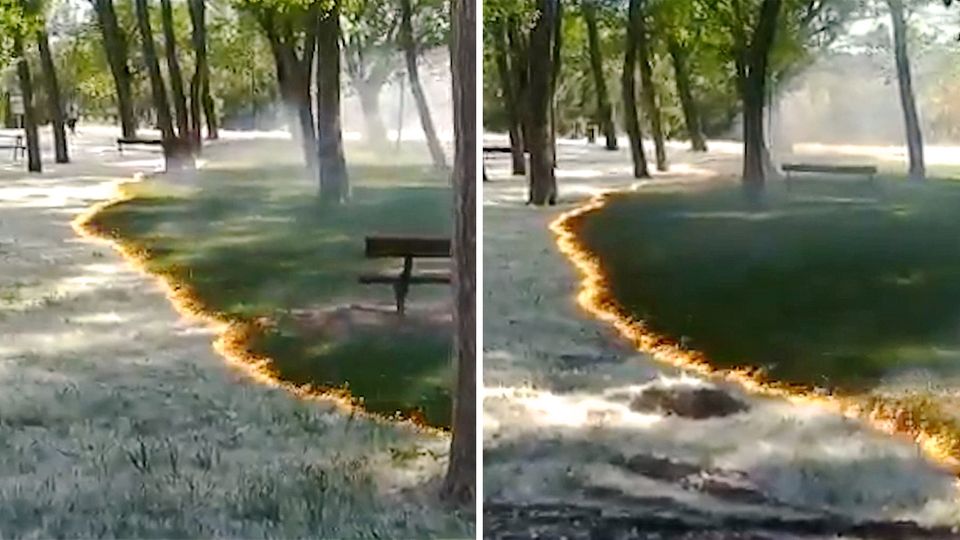 Parkbrand in Spanien: Feuerwehr warnt vor gefährlich schönem Schauspiel Parkbrand in Spanien: Feuerwehr warnt vor gefährlich schönem Schauspiel