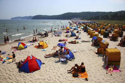 Gefüllter Strand