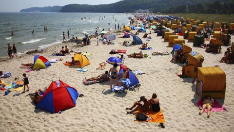 Gefüllter Strand