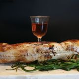 Gefülltes Kaninchen