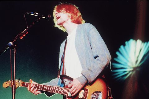 Kurt Cobain auf der Bühne