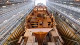 Monatelang liegt die „Peking“ im Trockendock